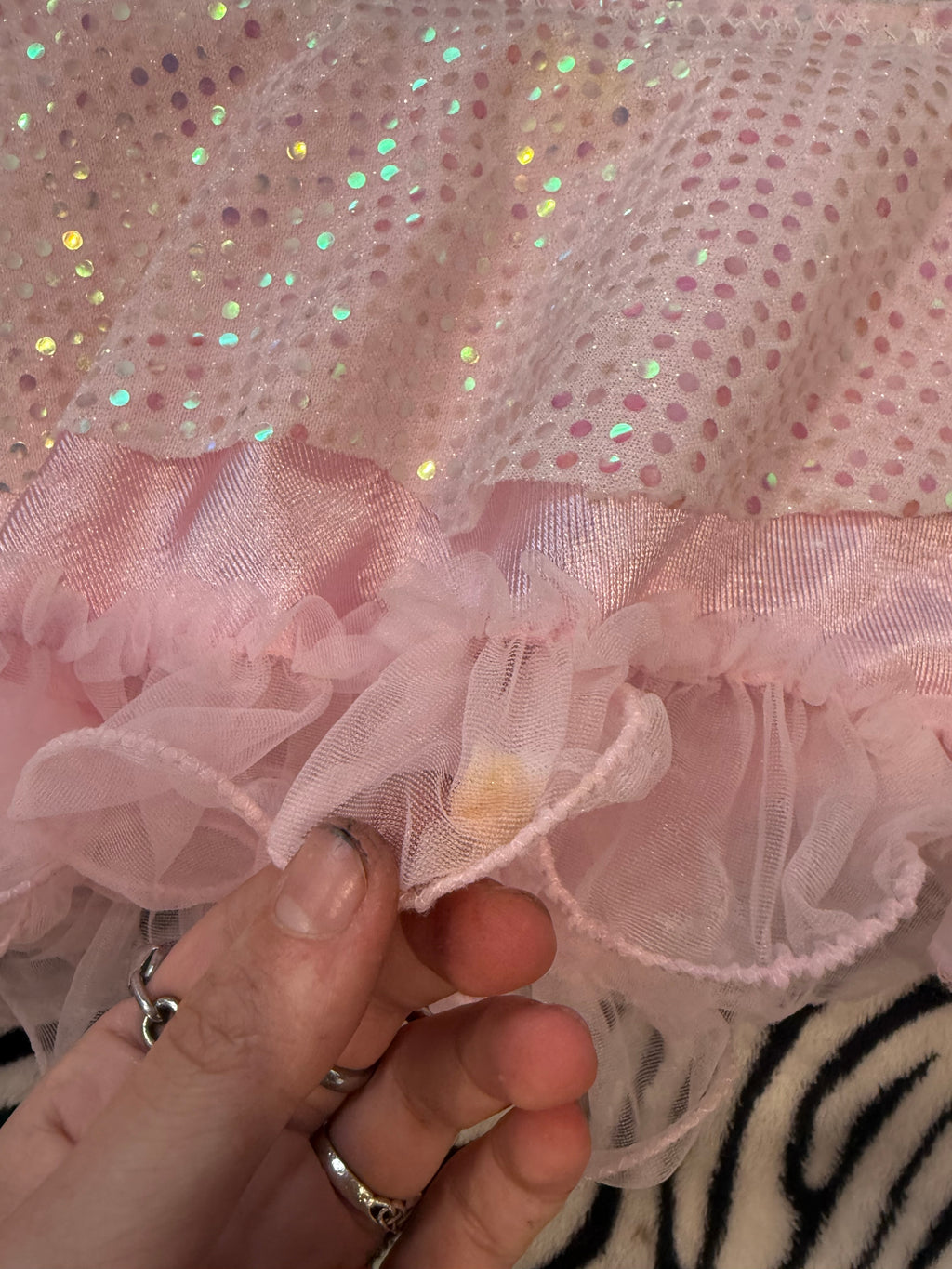 sparkly tutu size 2-3xl
