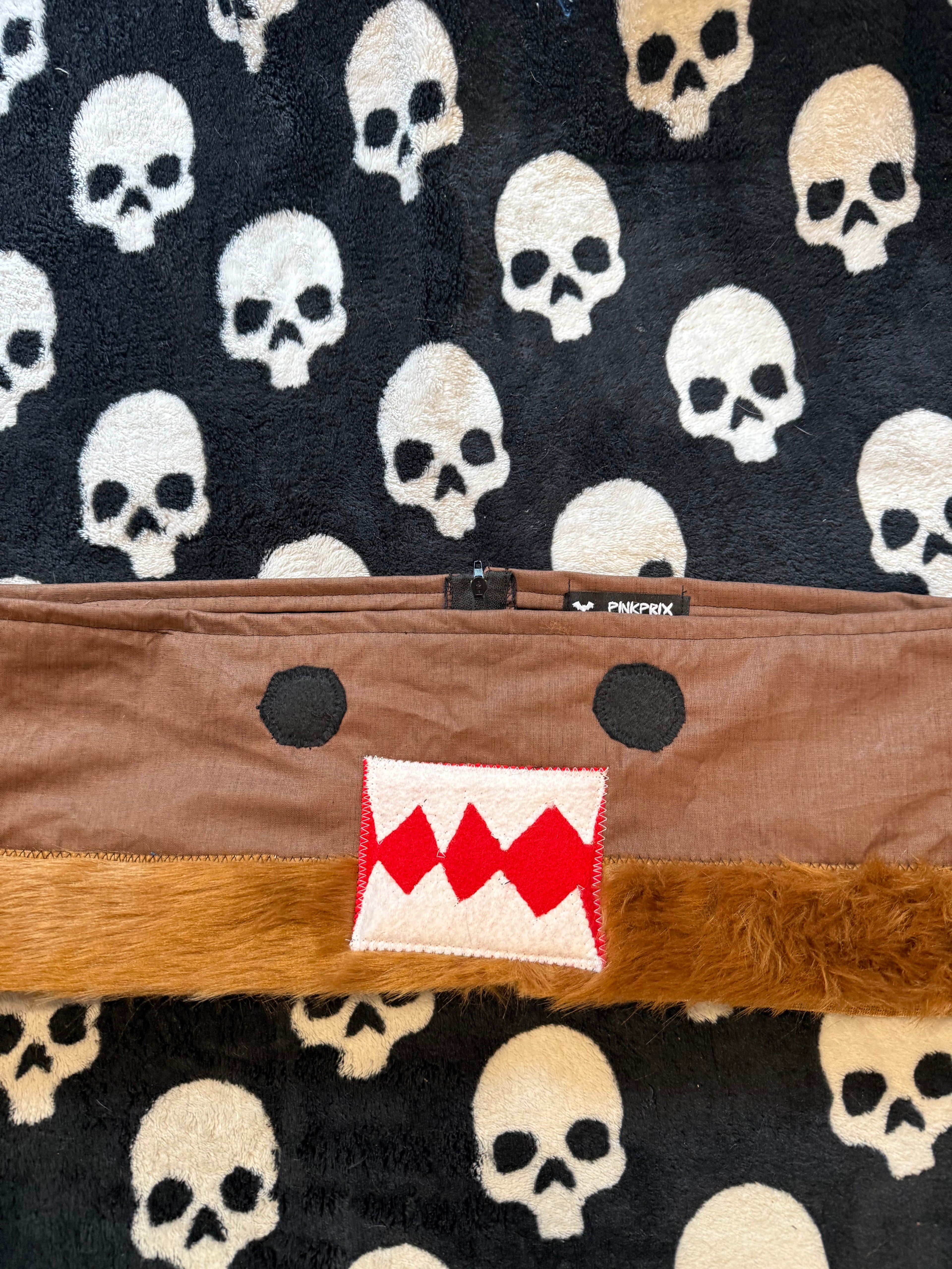 brown fur Domo skirt size xl